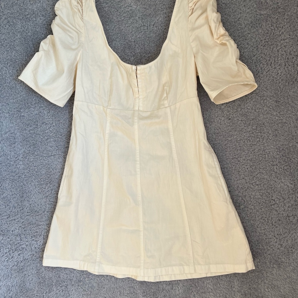 Free People Ivory Textured Dress